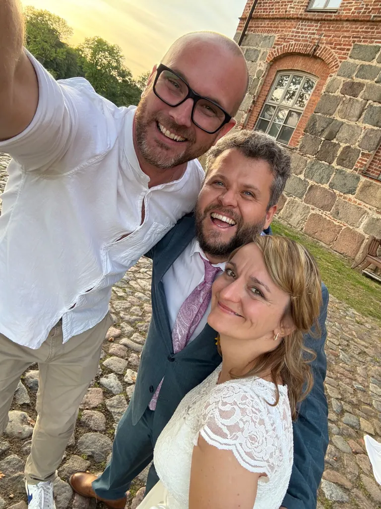 schloss ulrichshusen hochzeits dj brautpaar erinnerungsfoto